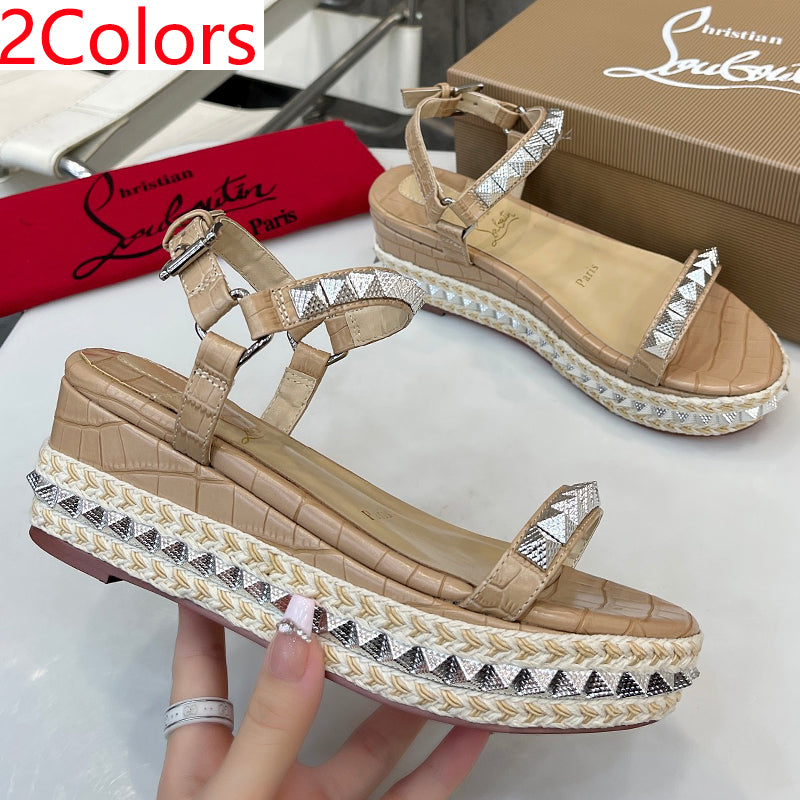 J4A39Z  High quality leather sandals 6cm