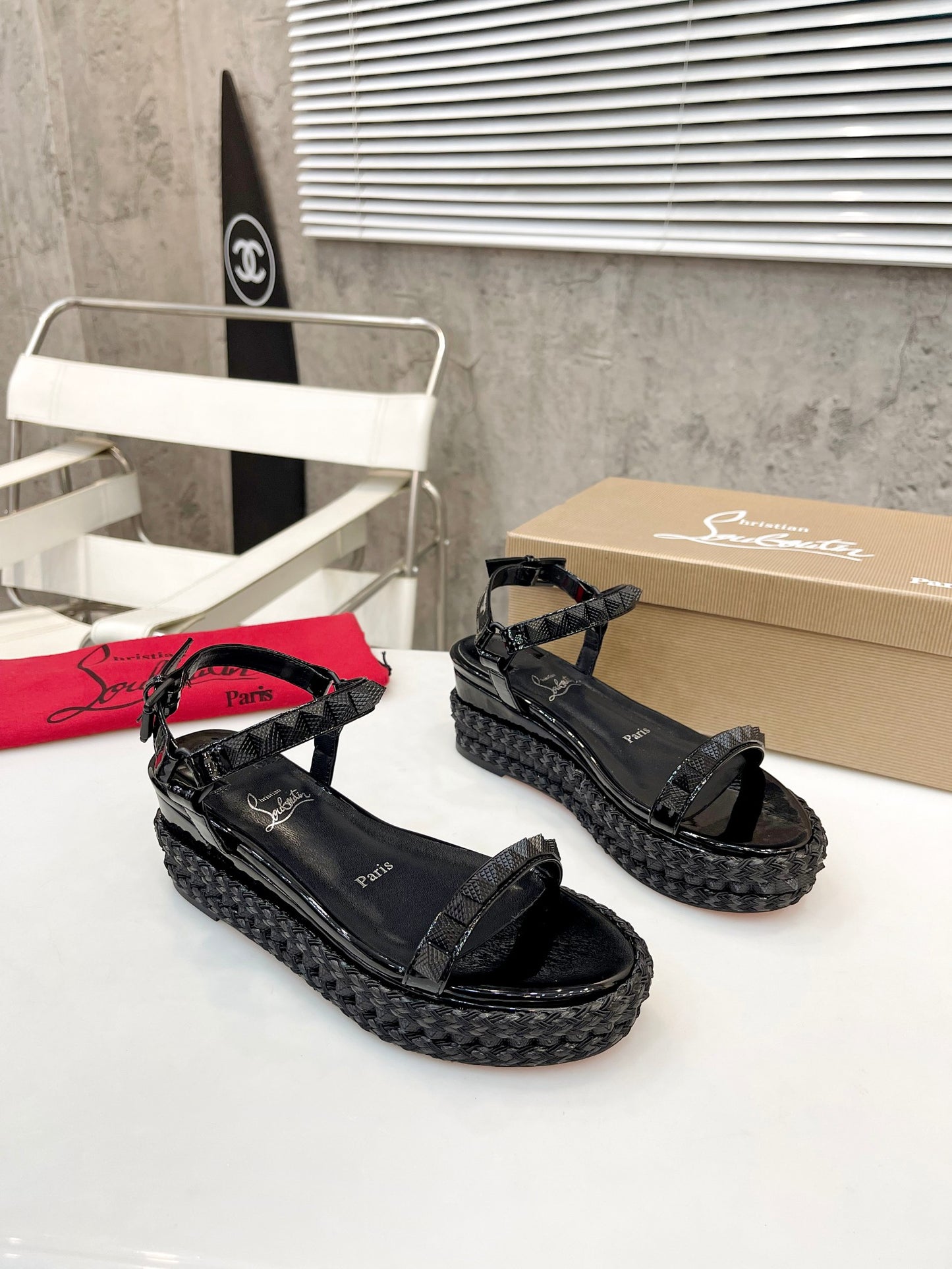 JXA5Z High quality leather sandals 6cm