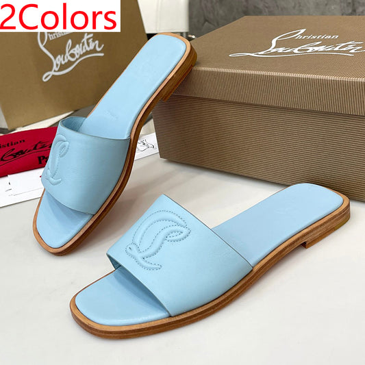 JXA29Z  High quality leather Slippers