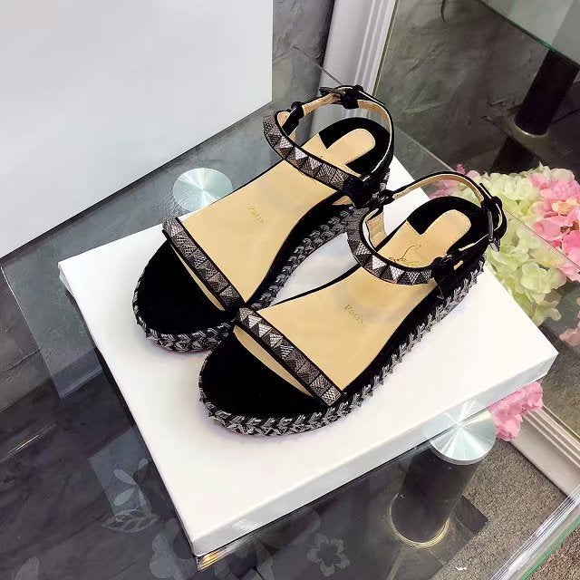 J4A59Z  High quality leather sandals 6cm