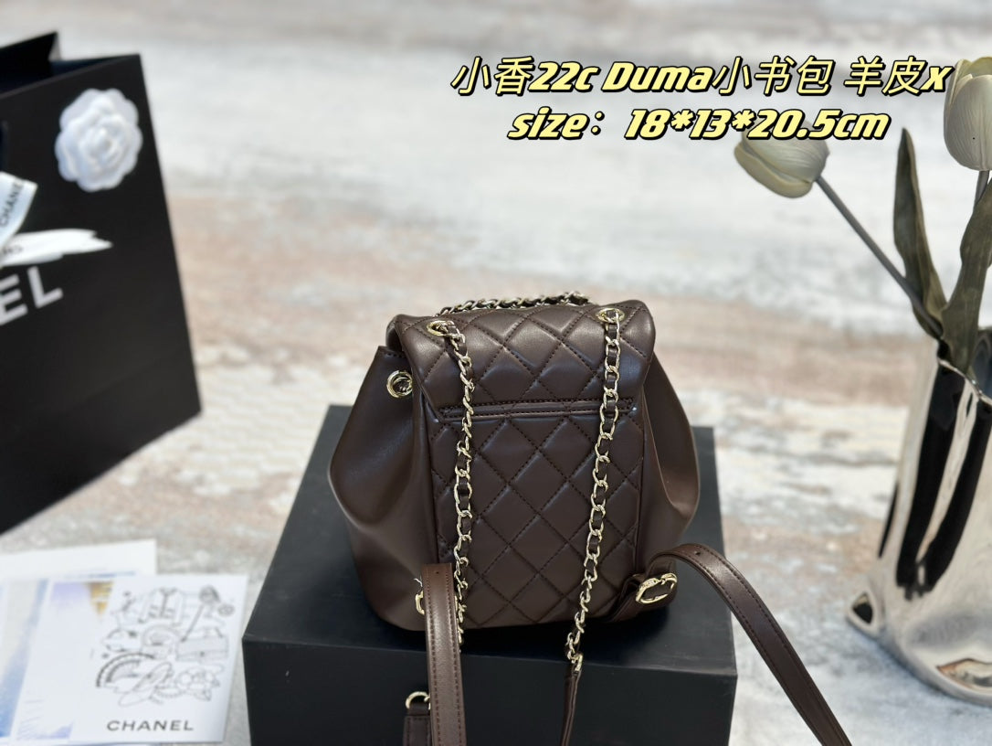 6XC225B Fashion leather backpacks