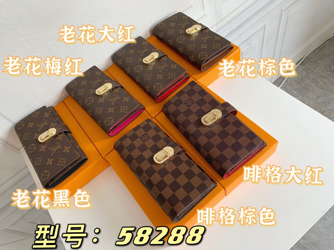 1XE73B Fashionable leather wallets with package