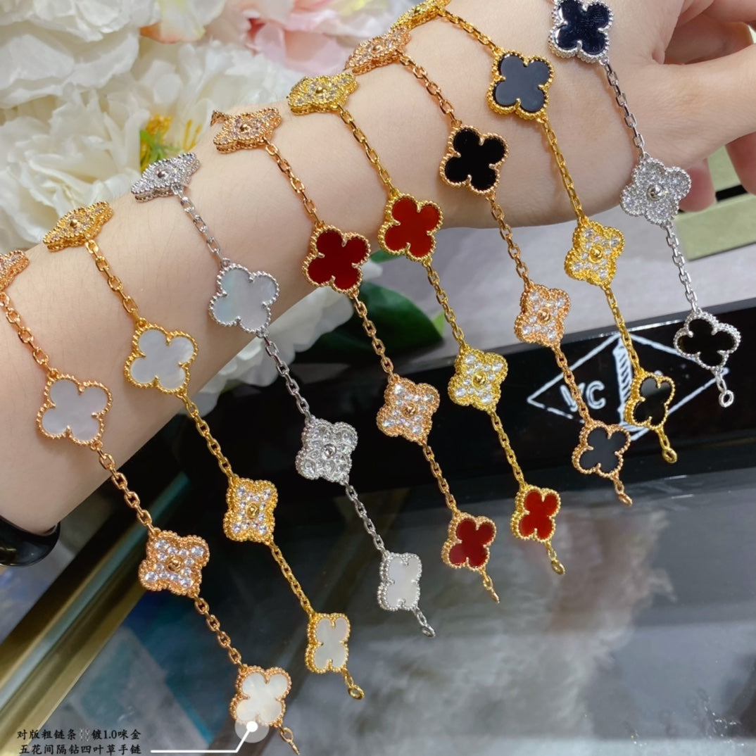 5XVA179K (High quality bracelets 5 flowers normal size1.5cm flower)