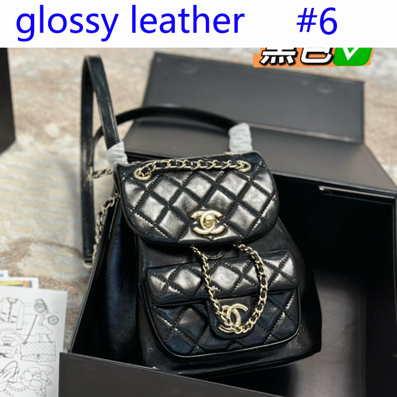 6XC225B Fashion leather backpacks